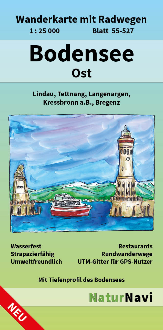 Bodensee Ost - 1:25.000 NaturNavi Wanderkarte