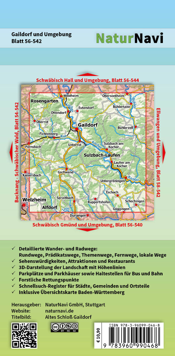 Schorndorf - Göppingen - 1:25.000 NaturNavi Wanderkarte