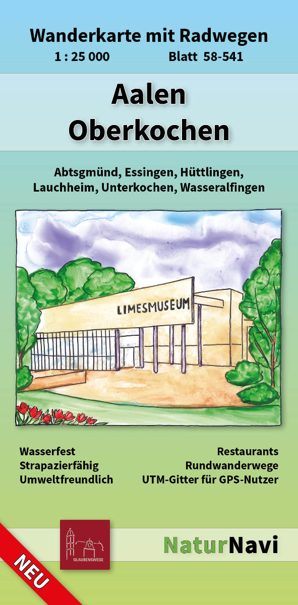Aalen - Oberkochen - 1:25.000 NaturNavi Wanderkarte