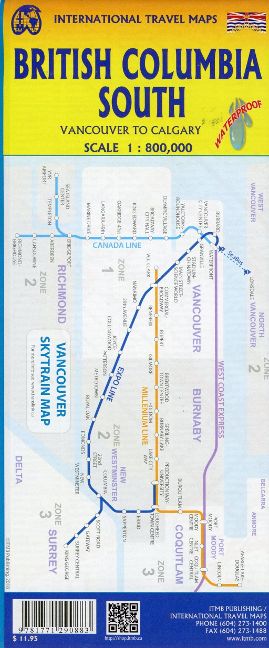 British Columbia South 1:800.000 - ITM