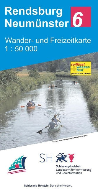 6 Rendsburg - Neumünster 1 : 50 000 - Wander- und Freizeitkarte Schleswig-Holstein
