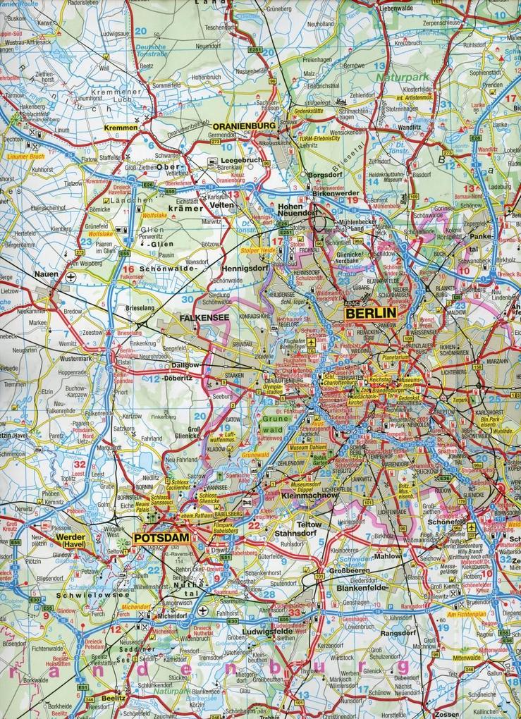 Sachsen-Anhalt 1:250.000 - ADAC Bundesländerkarte