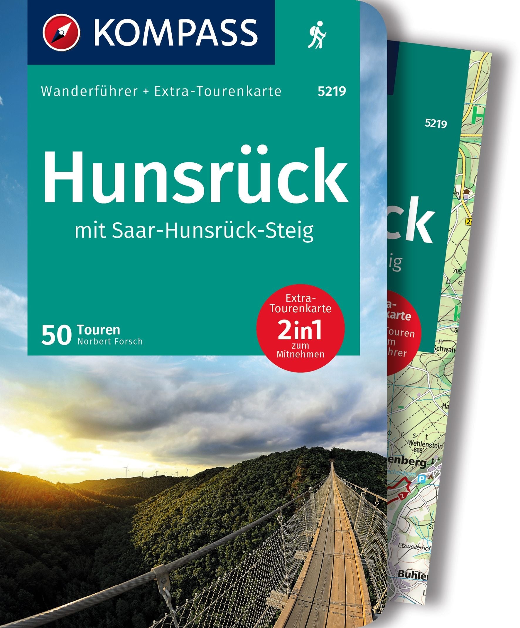 Hunsrück mit Saar-Hunsrück-Steig - KOMPASS Wanderführer