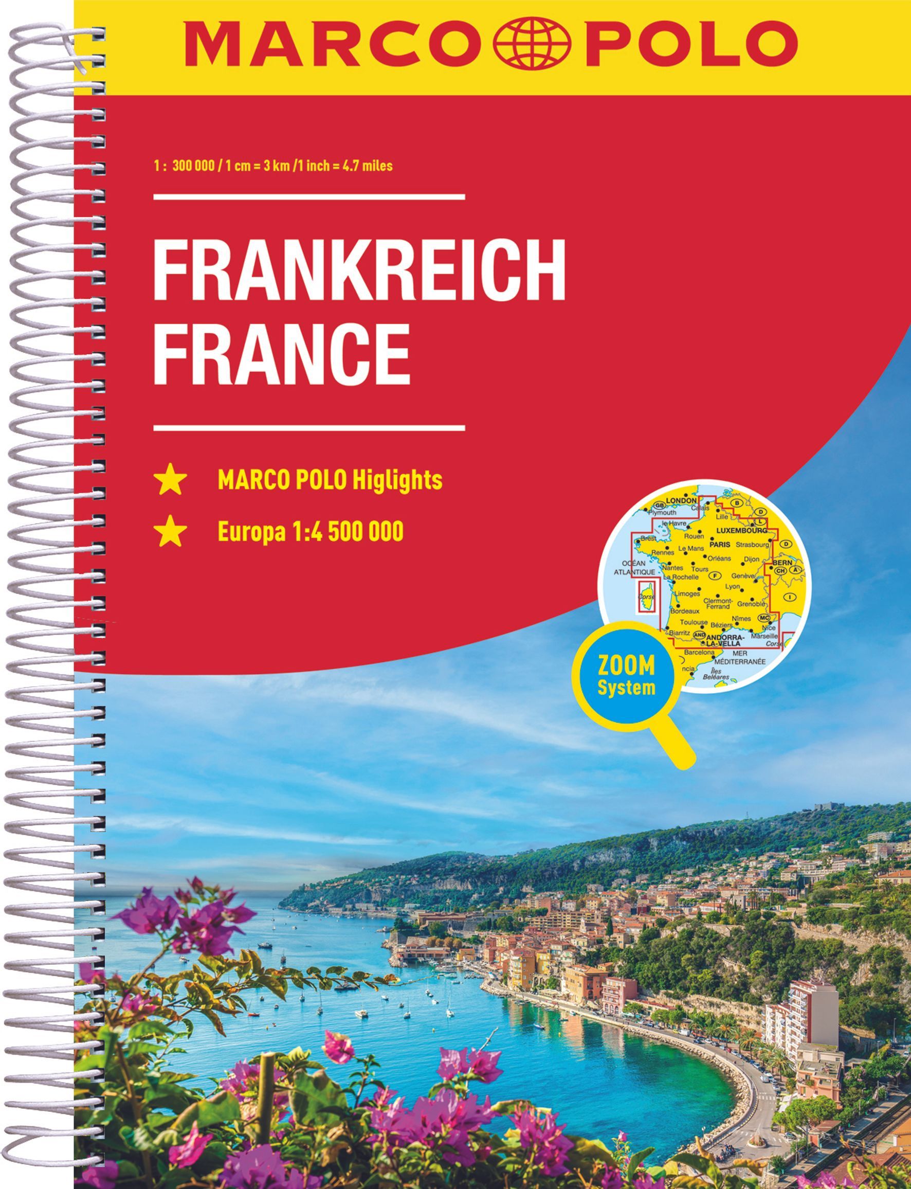 Reiseatlas Frankreich 1:300.000 - MARCO POLO