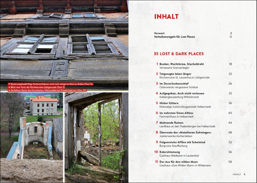 Lost & Dark Places Harz - 35 vergessene, verlassene und unheimliche Orte