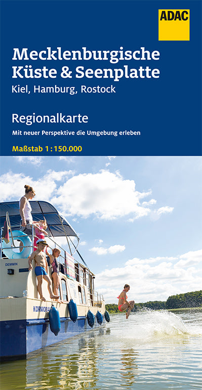 Mecklenburgische Küste und Seenplatte 1:150.000 - ADAC Regionalkarte