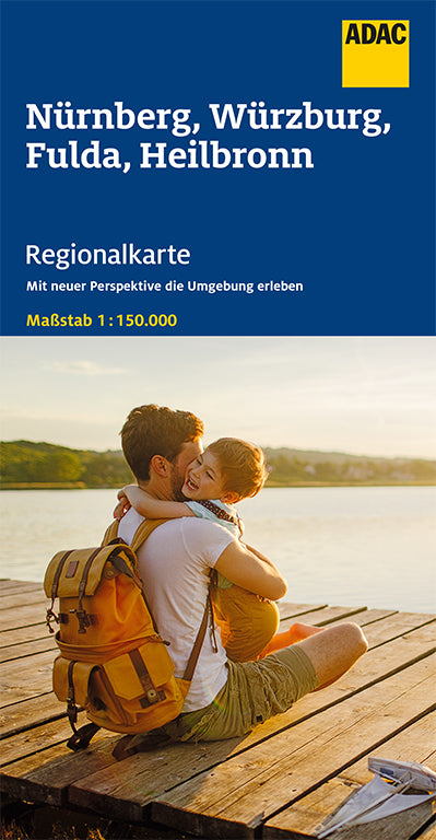 Nürnberg, Würzburg, Fulda, Heilbronn 1:150.000 - ADAC Regionalkarte