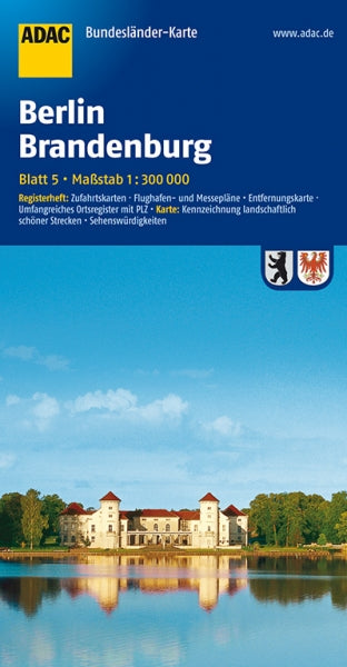 Berlin / Brandenburg 1:300.000 - ADAC Bundesländerkarte