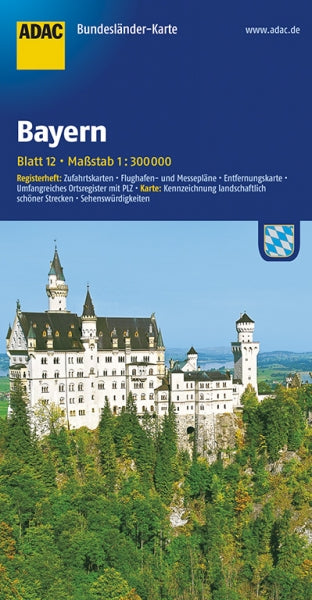 Bayern 1:300.000 - ADAC Bundesländerkarte