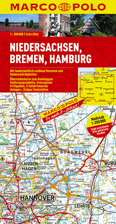 Marco Polo Karte 3 - Niedersachsen Bremen 1:200.000