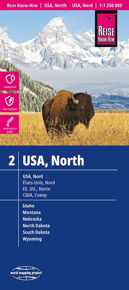 USA 2, Nord 1:1,25 Mio - Reise Know How