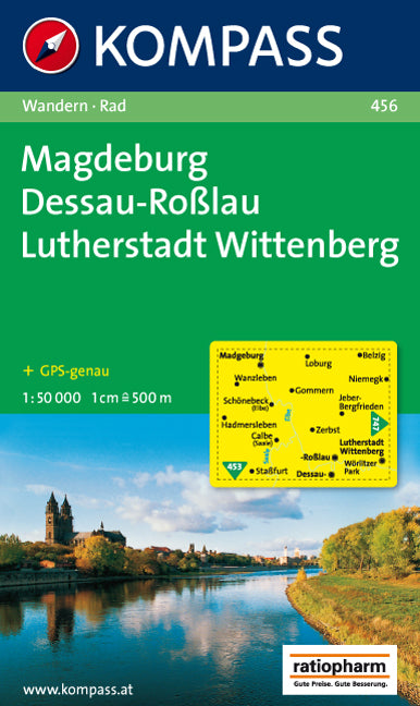 456 Magdeburg-Dessau-Lutherstadt Wittenberg - Kompass Wanderkarte