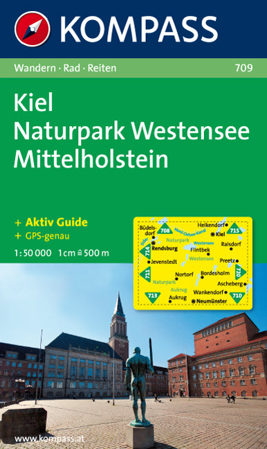 709 Kiel-Naturpark Westensee-Mittelholstein - Kompass Wanderkarte