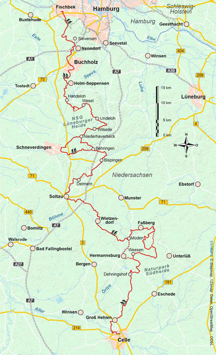 Heidschnuckenweg - Outdoor Wanderführer