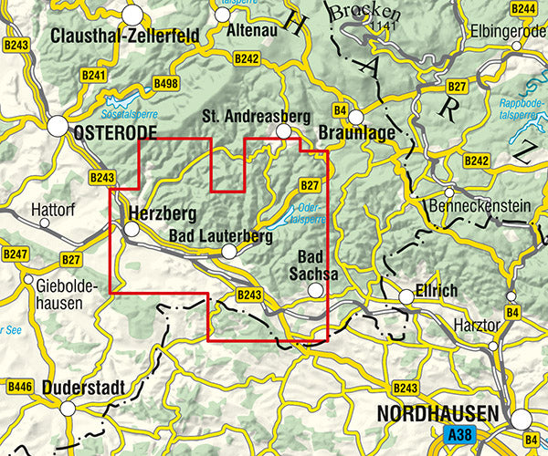 Bad Lauterberg - Rad- und Wanderkarte 1:25.000