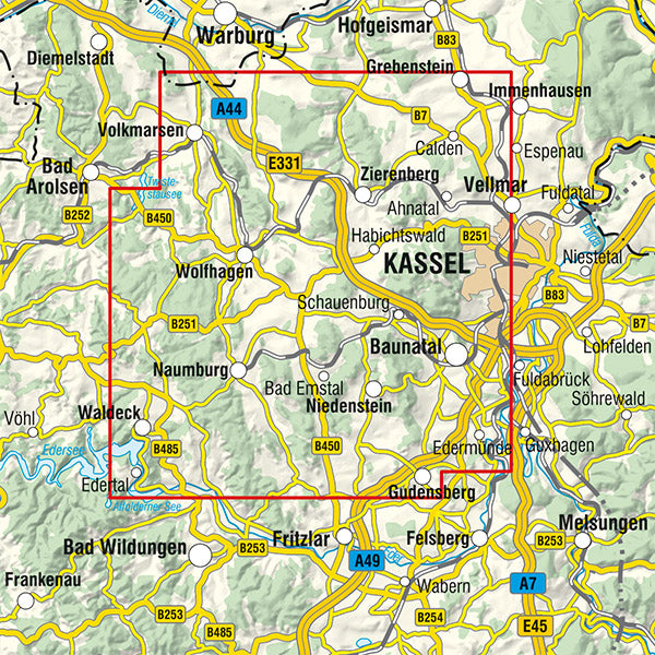 Naturpark Habichtswald 1:35.000 - Rad- und Wanderkarte