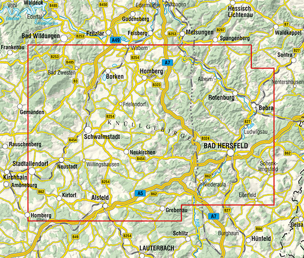 "Rotkäppchenland" 1:50.000 - Rad- und Wanderkarte