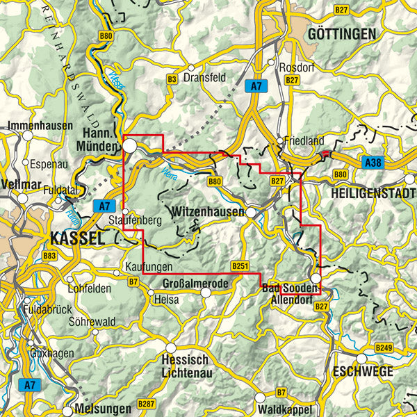 Witzenhausen 1:25.000 - Rad- und Wanderkarte