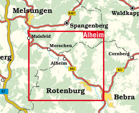 Alheim - Rad- und Wanderkarte 1:25.000