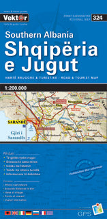 Albanien Süd - 1:200.000 - Straßenkarte