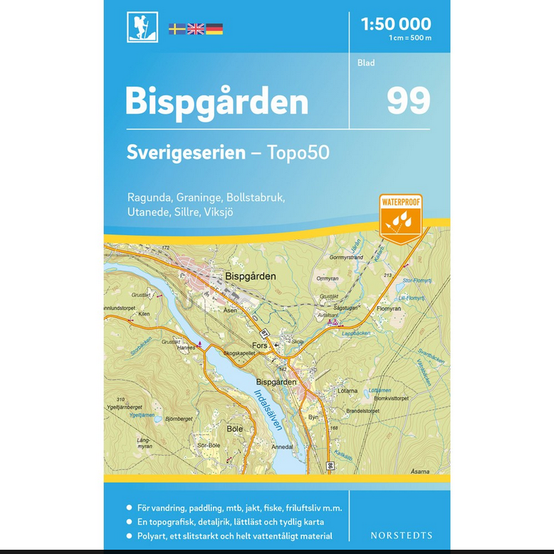Sverigeserien 1:50.000 Wanderkarten Schweden (72 Torsby - 116 Kalix)