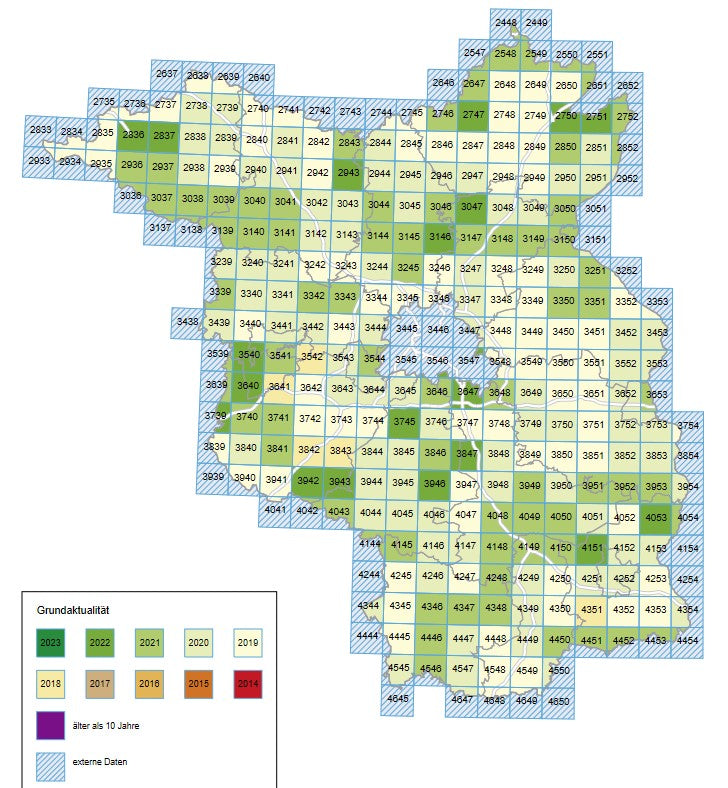 Brandenburg 1:25.000 Topographische Karten Blattnummer 3339 - 3754