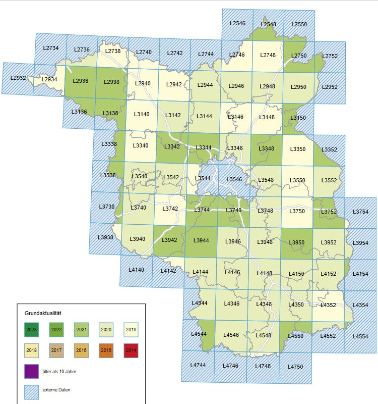 Brandenburg 1:50.000 Topographische Karten