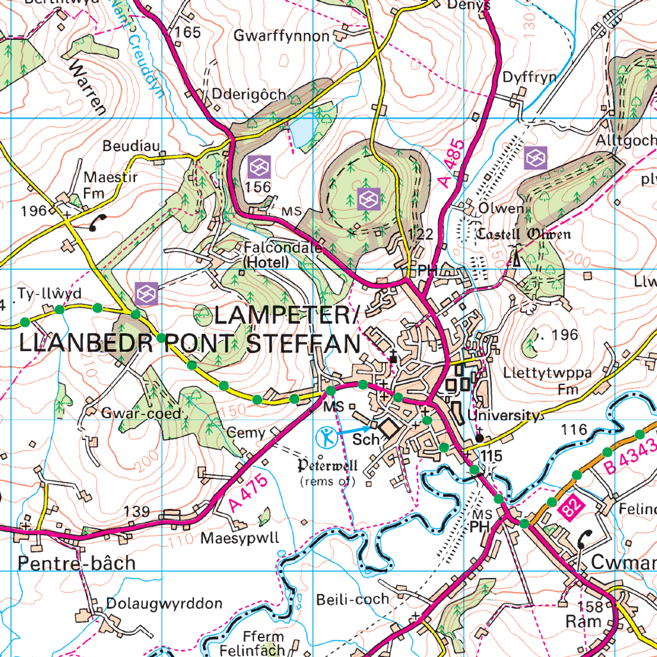 Detailansicht Landranger Map