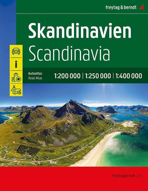 Skandinavien Superatlas, Autoatlas 1:250.000 - 1:400.000