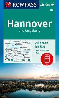 848 Hannover und Umgebung - Kompass Wanderkartenset