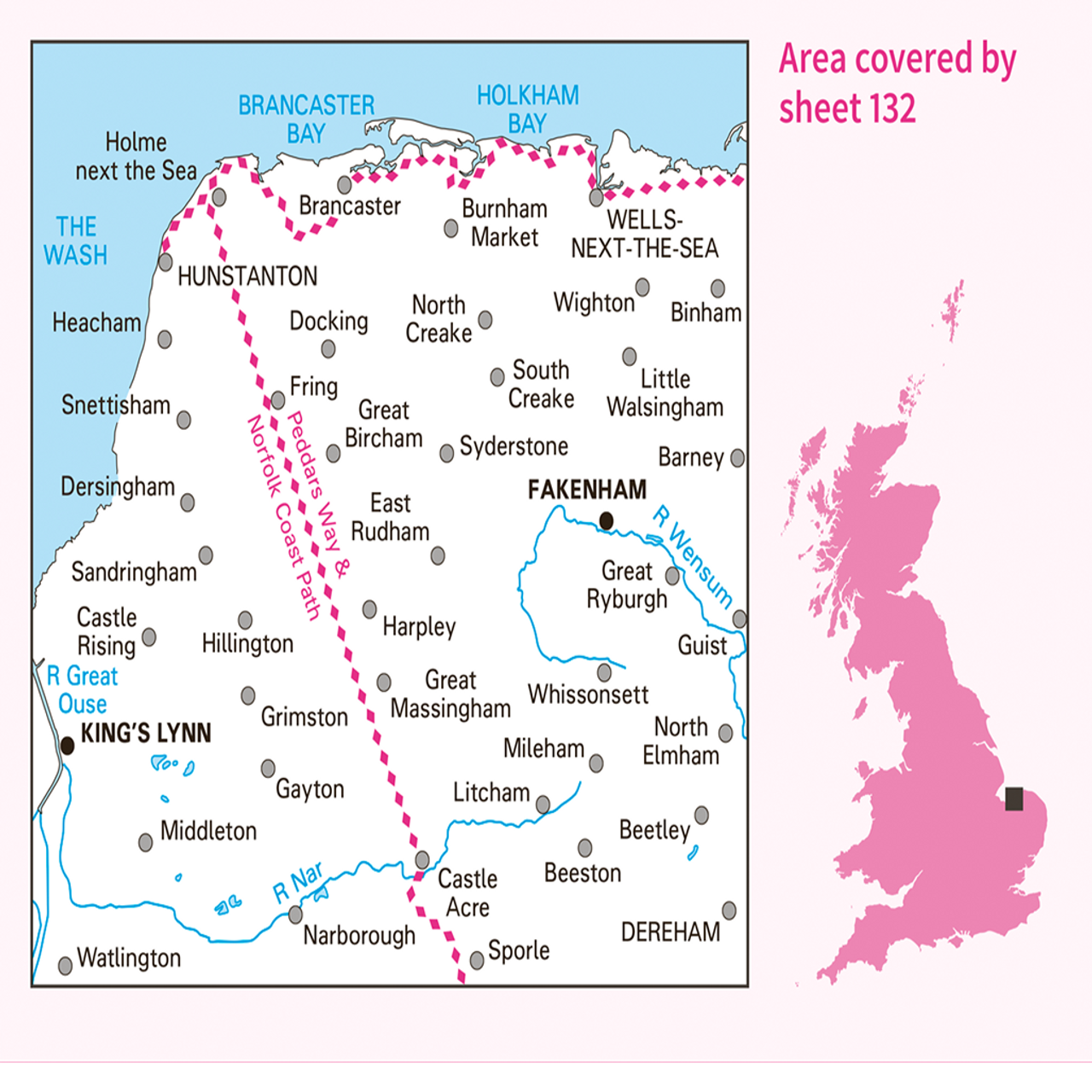 Landranger Map England 1:50.000 - Wanderkarten