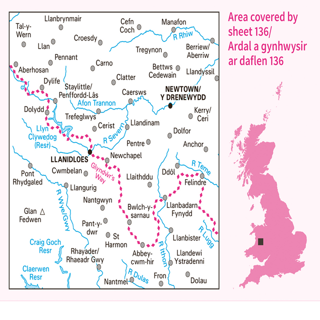 Landranger Map Wales 1:50.000 - Wanderkarten