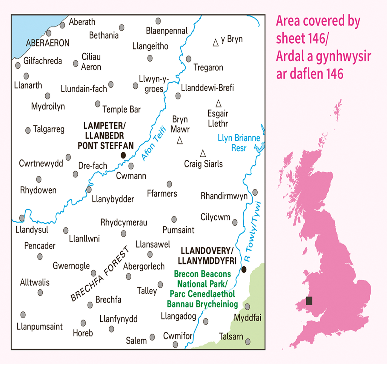 Landranger Map Wales 1:50.000 - Wanderkarten