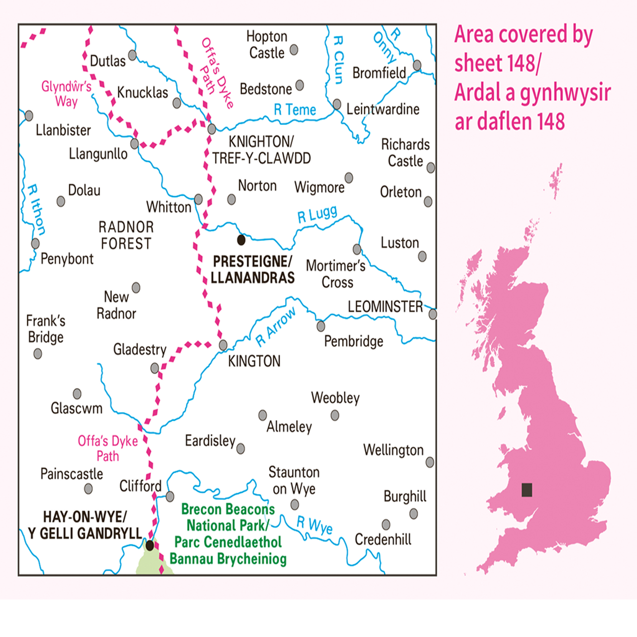 Landranger Map Wales 1:50.000 - Wanderkarten