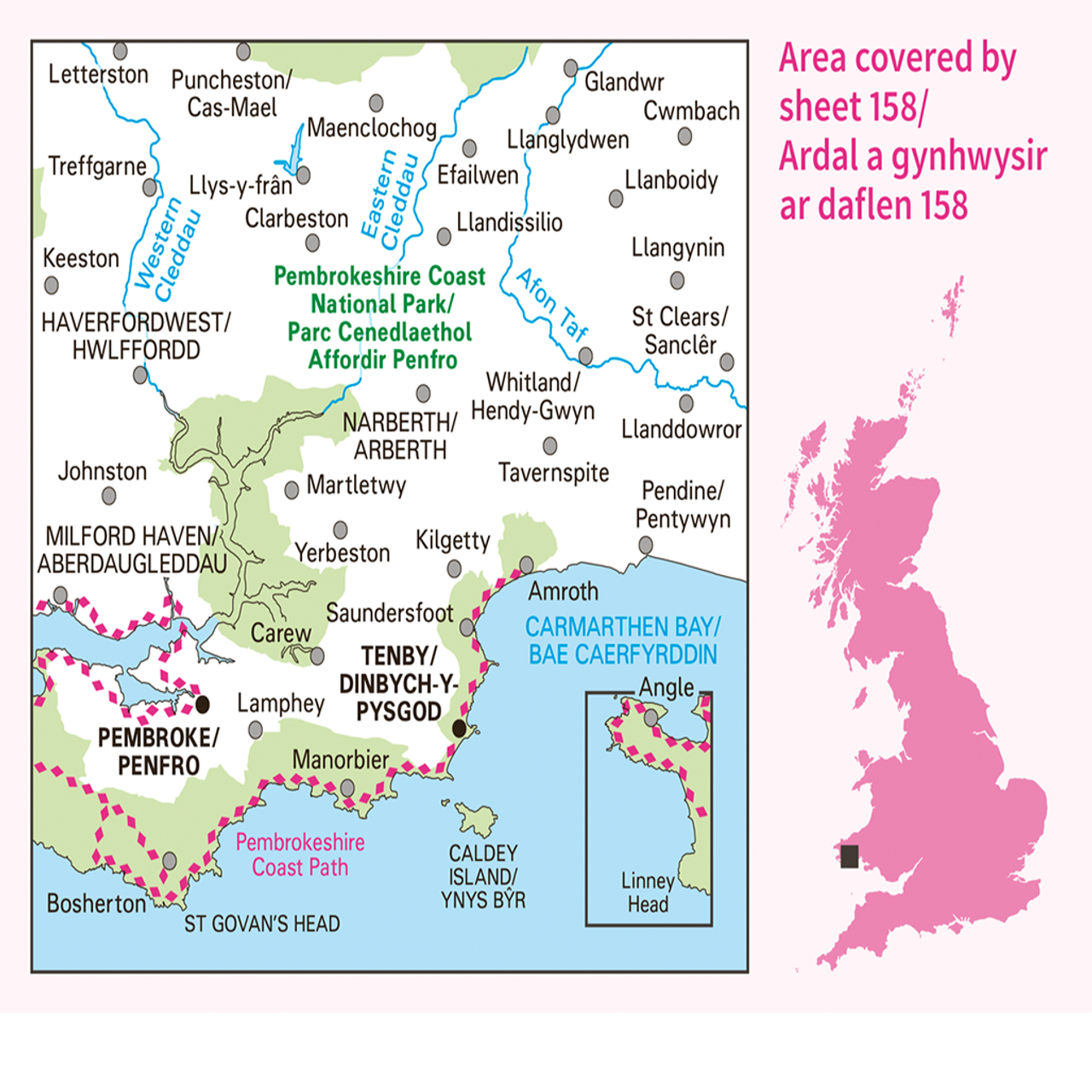 Landranger Map Wales 1:50.000 - Wanderkarten