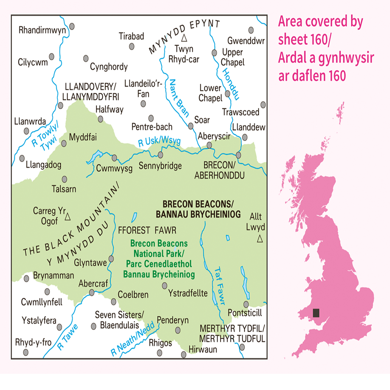 Landranger Map Wales 1:50.000 - Wanderkarten
