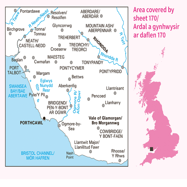 Landranger Map Wales 1:50.000 - Wanderkarten