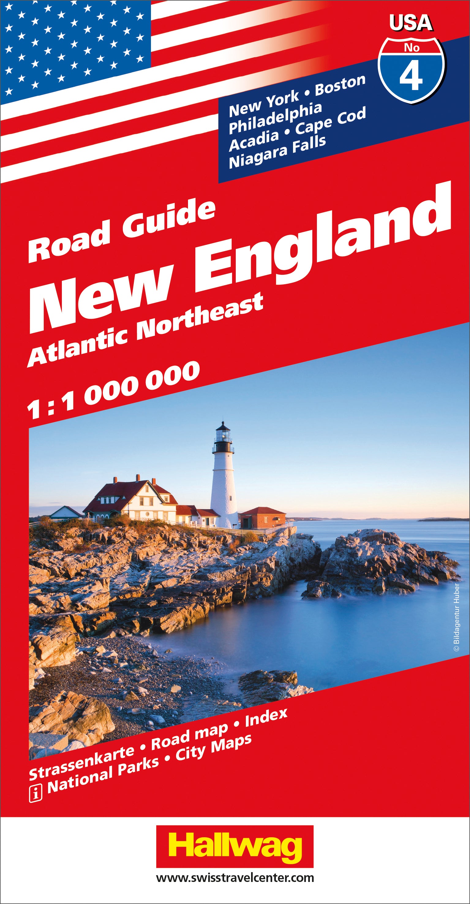New England-04 USA USA Road Guide 1.000.000 - Hallwag