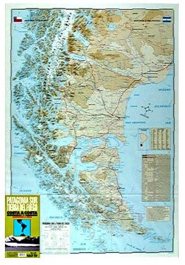 Patagonia Sur - Tierra del Fuego 1:1 Mio.