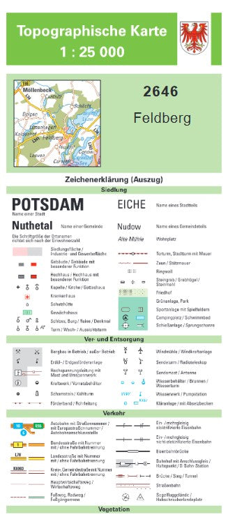 Brandenburg 1:25.000 Topographische Karten Blattnummer 3839 - 4650
