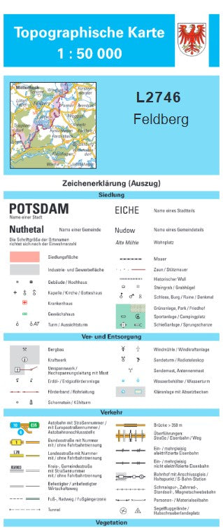 Brandenburg 1:50.000 Topographische Karten