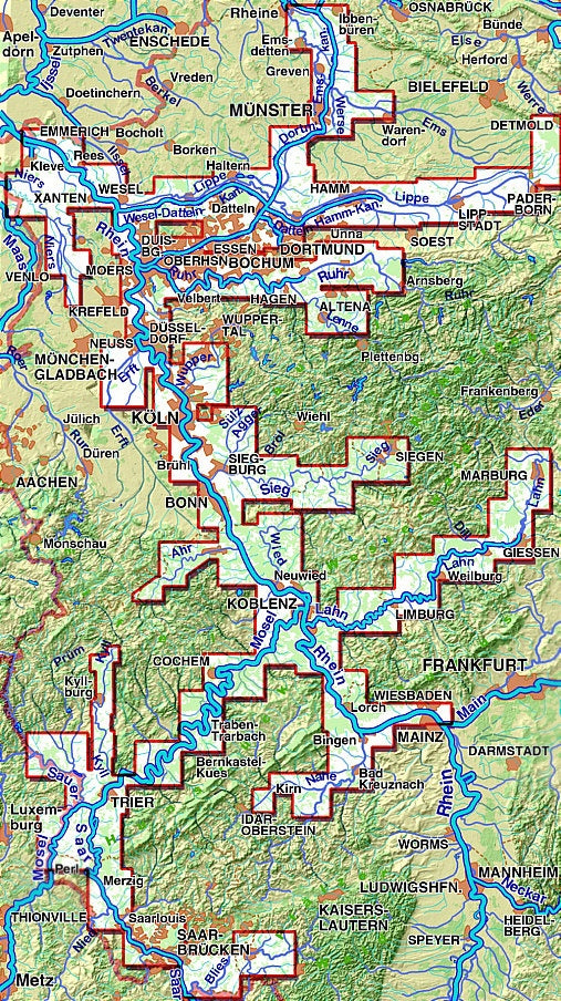 TourenAtlas TA3 - Wasserwandern Rhein-Mosel