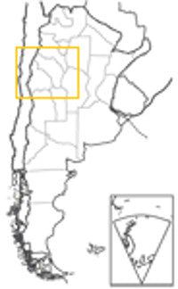 Región de Cuyo y Norte 1:1 Mio. - Hoja de Zona 2