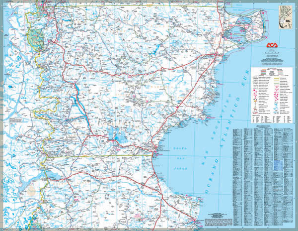 Region Patagonia Central 1:1 Mio. - Hoja de Zona 8