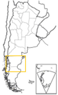 Region Patagonia Central 1:1 Mio. - Hoja de Zona 8