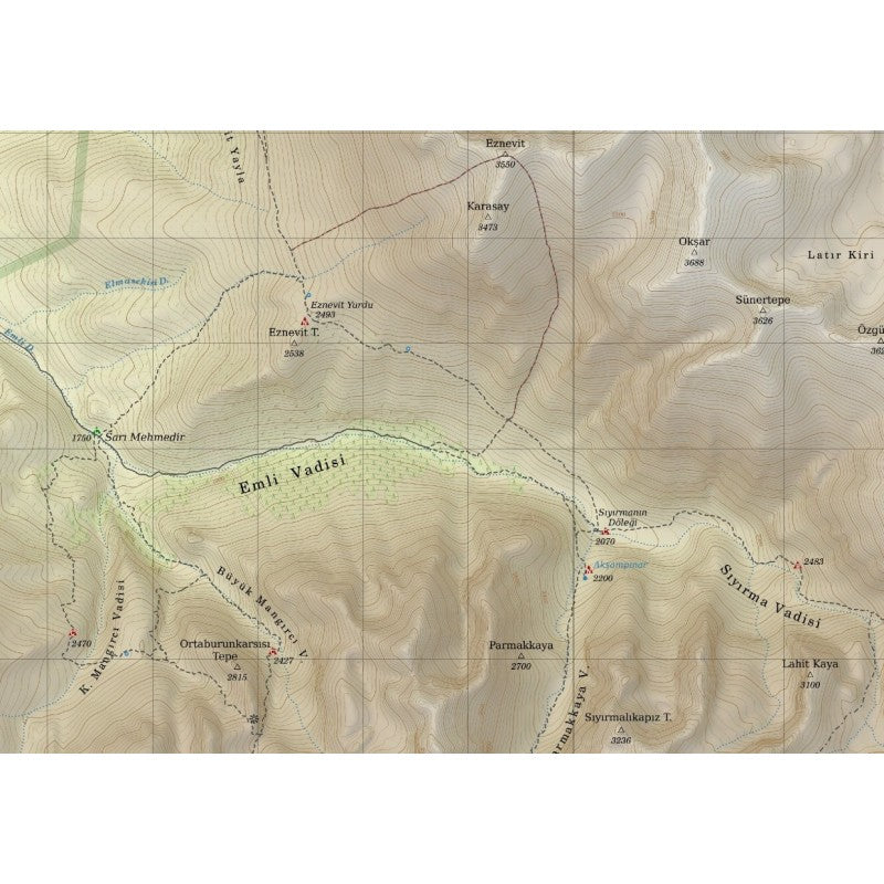 Aladaglar - Wanderkarte 1:40.000