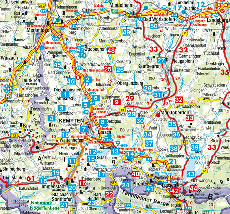Allgäu 4 - Sonthofen, Füssen, Kempten, Kaufbeuren - Rother Wanderführer