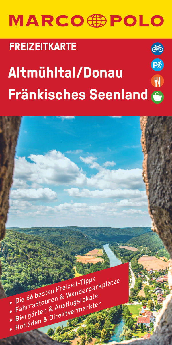 Altmühltal, Donau, Fränkisches Seenland 1:110.000 - Marco Polo Freizeitkarte