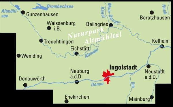 Altmühltal / Ingolstadt - ADFC Regionalkarte