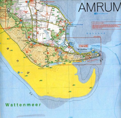 Amrum - Föhr 1:25.000 - Wander- und Freizeitkarte
